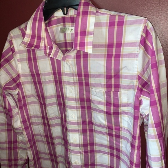 Orvis‎ Pink Plaid Top | 8 - Picture 4 of 4